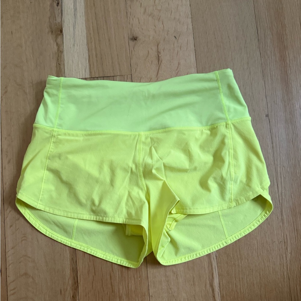 lululemon athletica Bright Yellow Athletic Shorts